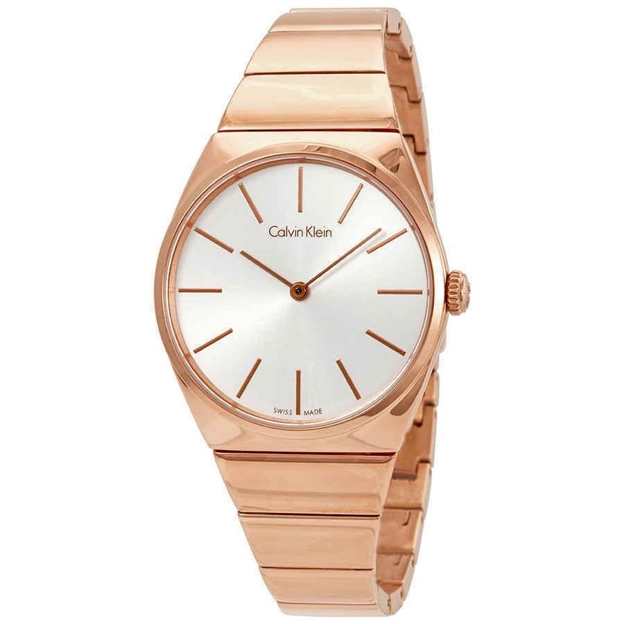 Calvin Klein Women&#39;s K6C2X646 Supreme Rose Gold-Tone Stainless Steel Watch