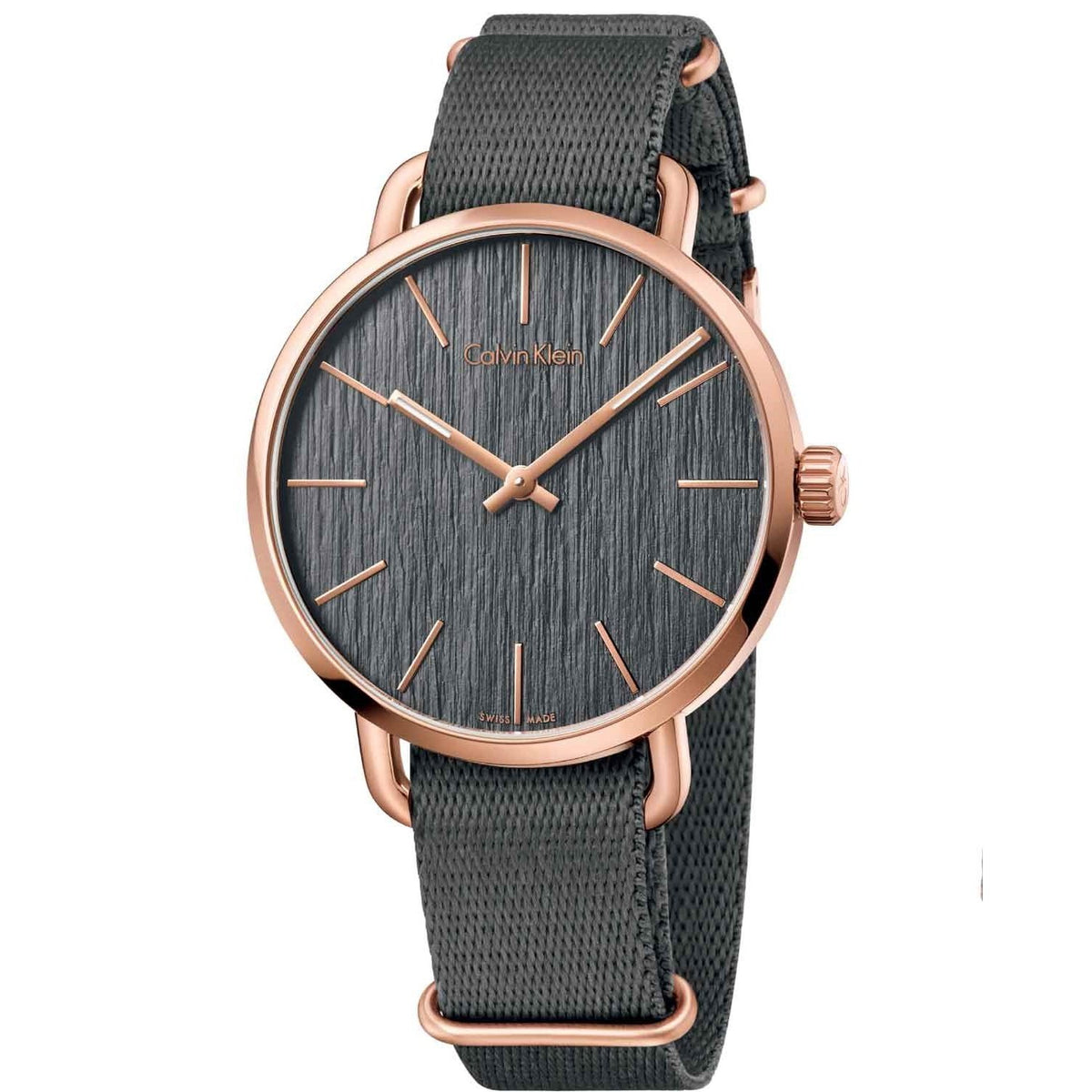 Calvin Klein Men's K7B216P3 Even Grey Fabric Watch