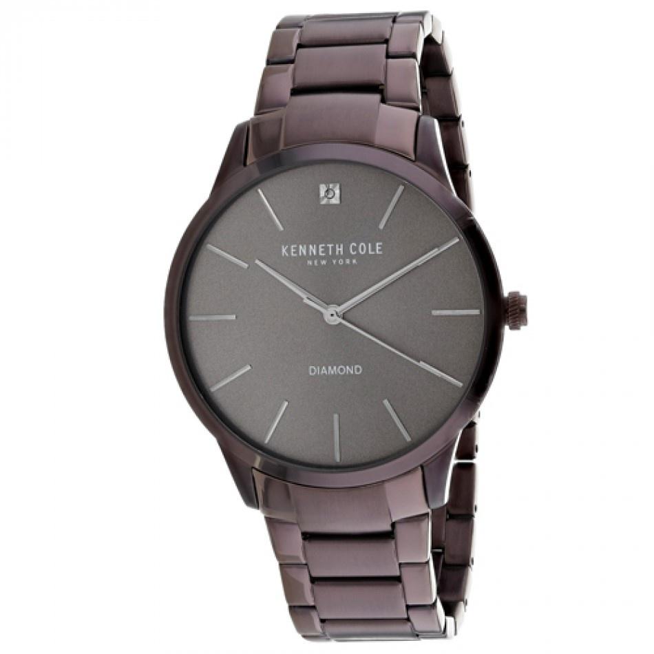 Kenneth Cole Men's KC15111008 Classic Crystal Brown Stainless Steel Watch