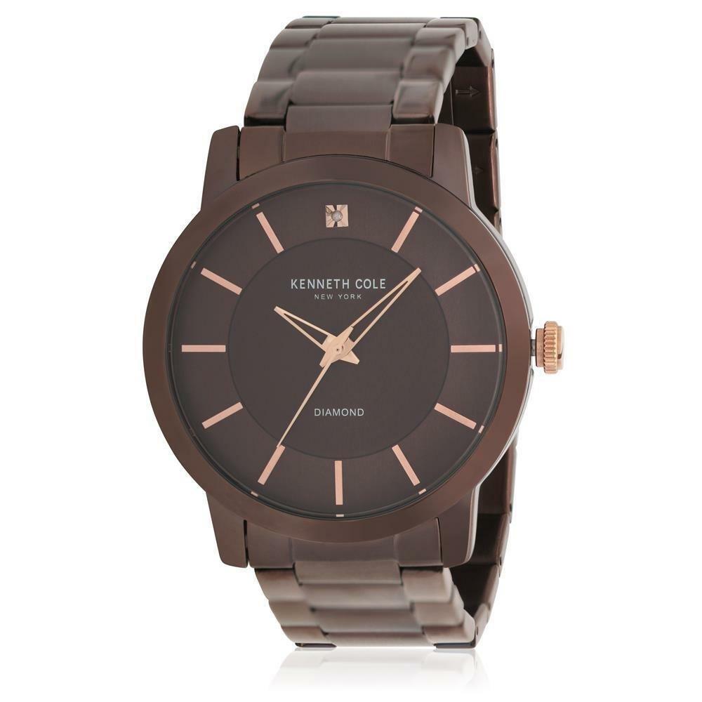 Kenneth Cole Men's KC15114004 Classic Brown Stainless Steel Watch