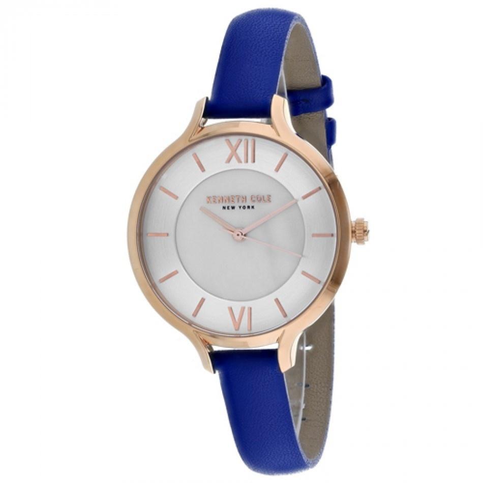 Kenneth Cole Women&#39;s KC15187007 Classic Blue Leather Watch