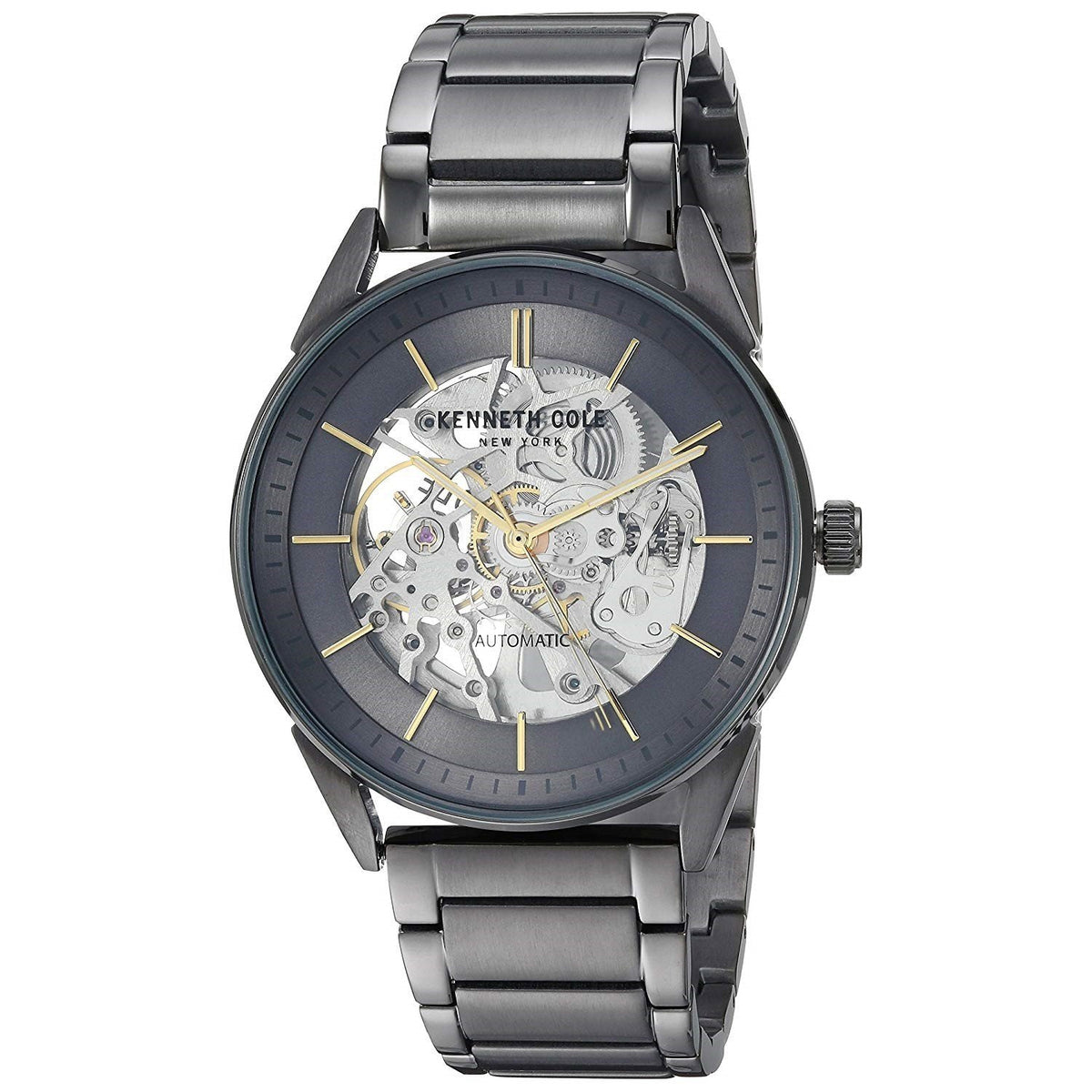 Kenneth Cole Men's KC50192005 Skeleton Grey Stainless Steel Watch