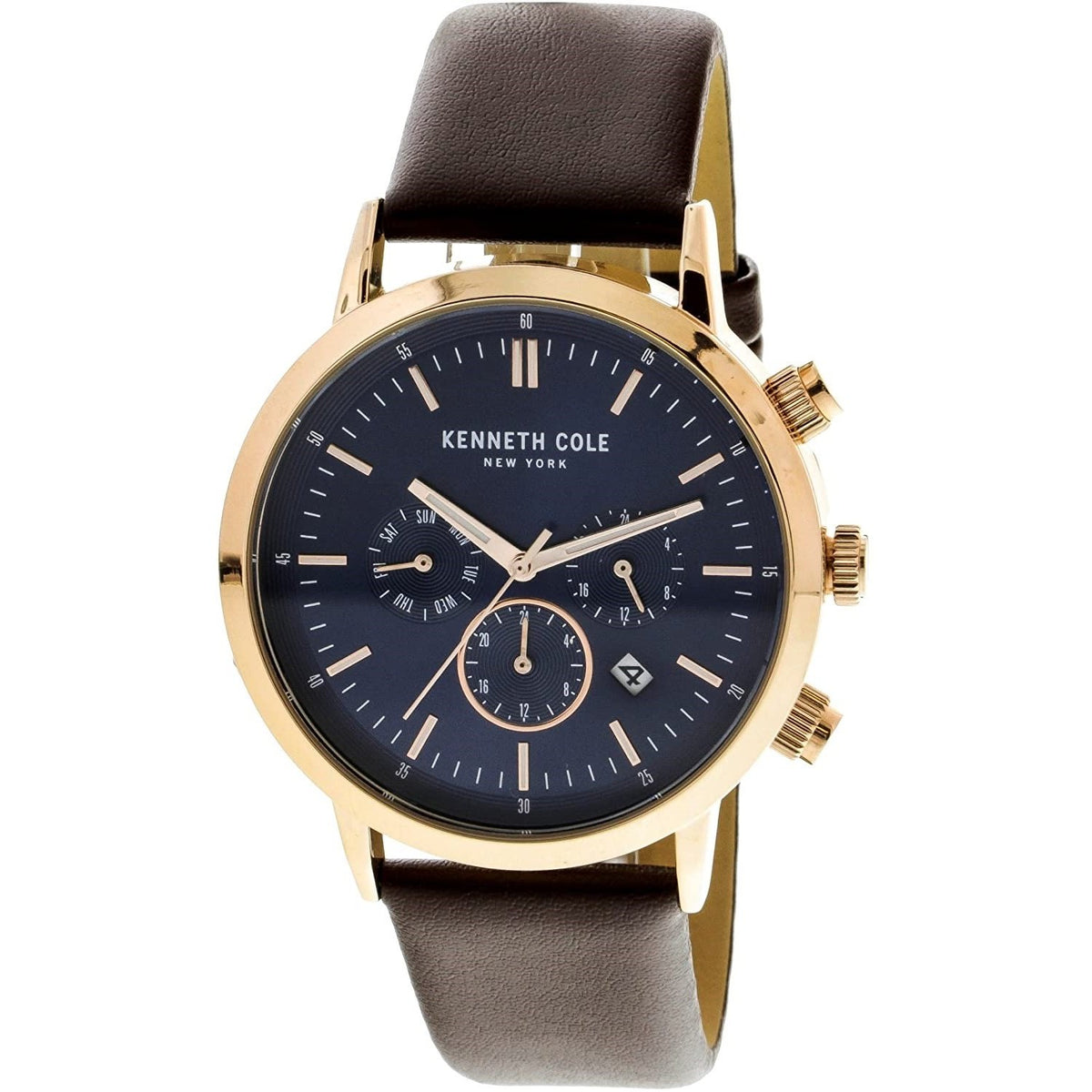 Kenneth Cole Men's KC50228002 Classic Brown Leather Watch