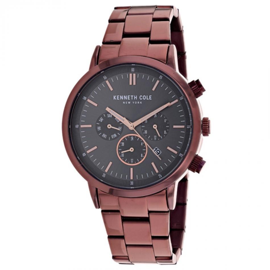Kenneth Cole Men's KC50228003 Classic Brown Stainless Steel Watch