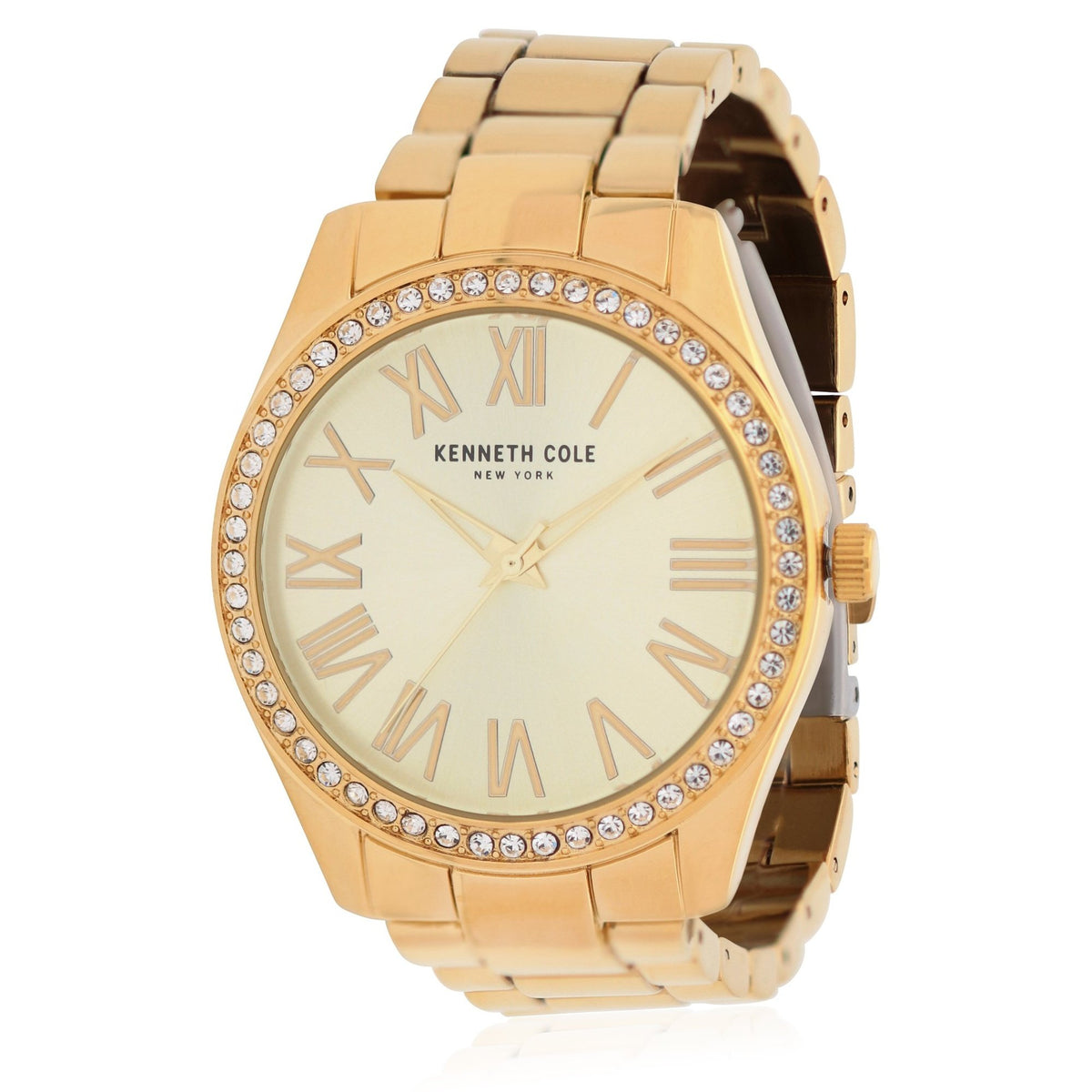 Kenneth Cole Women&#39;s KC50664001 Classic Gold-Tone Stainless Steel Watch