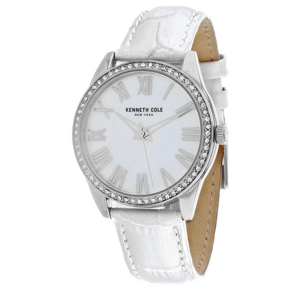 Kenneth Cole Women's KC50941001 Classic White Leather Watch