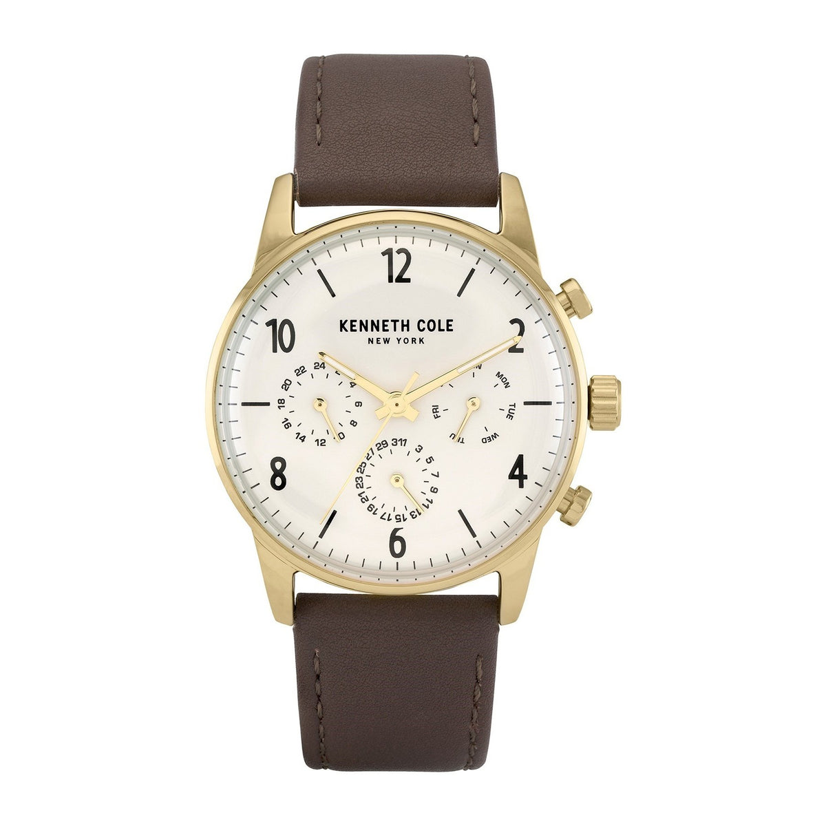 Kenneth Cole Men's KC50953004 Dress Sport Brown Leather Watch