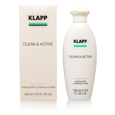 Klapp Clean & Active Exfoliator Lotion Oily Skin 8.5 Oz (250 Ml) 1209