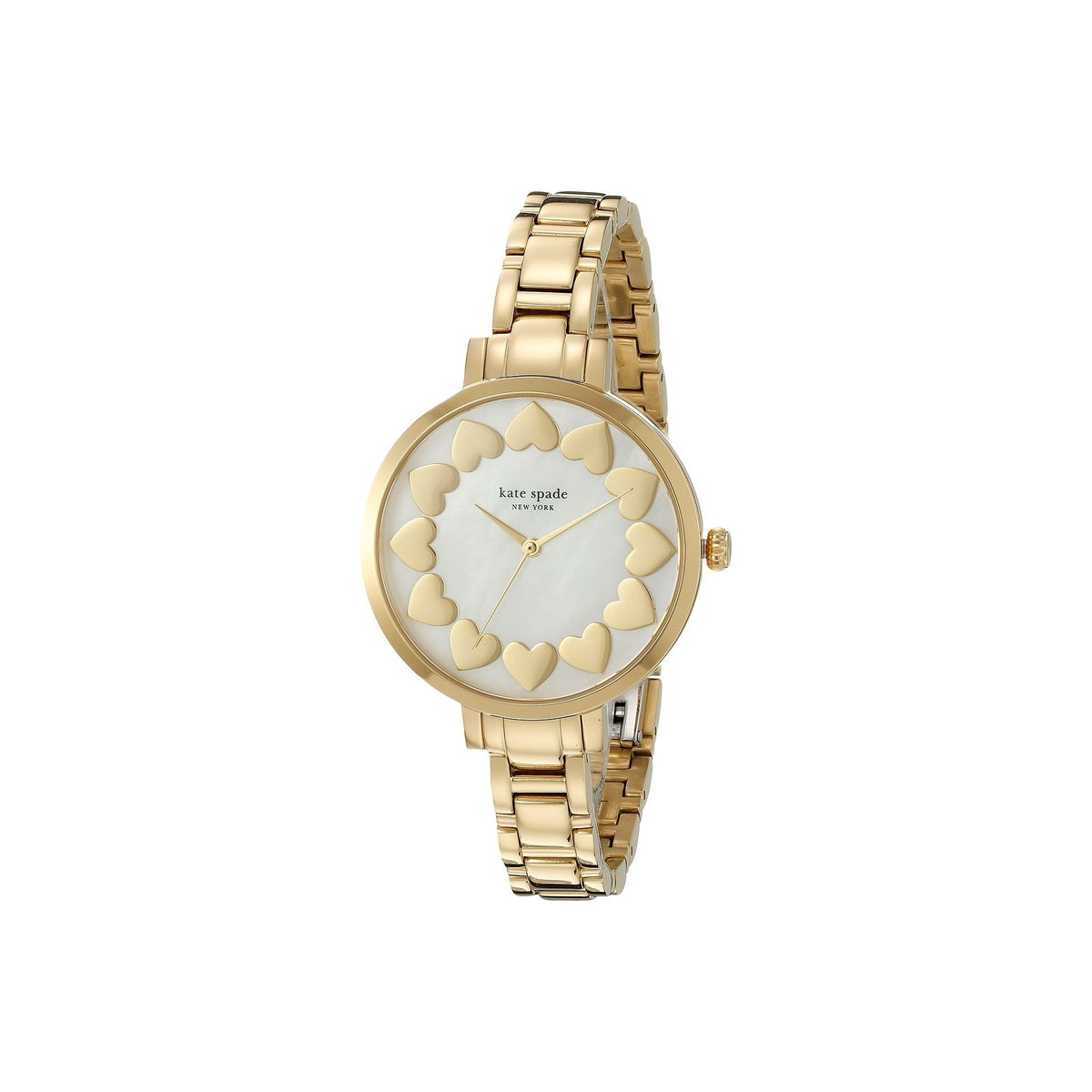 Kate Spade Women's KSW1035 Gramercy Heart Gold-tone Stainless Steel Watch