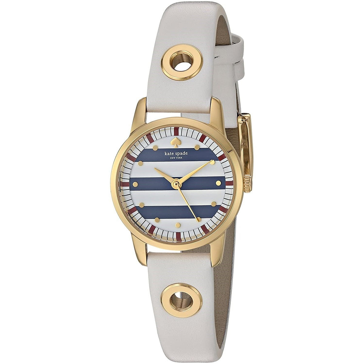 Kate Spade Women's KSW1136 Mini Metro White Leather Watch