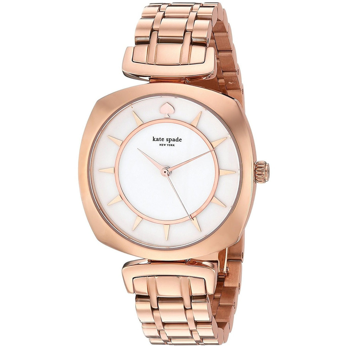 Kate Spade Women's KSW1229 Barrow Gemini Rose-Tone Stainless Steel Watch