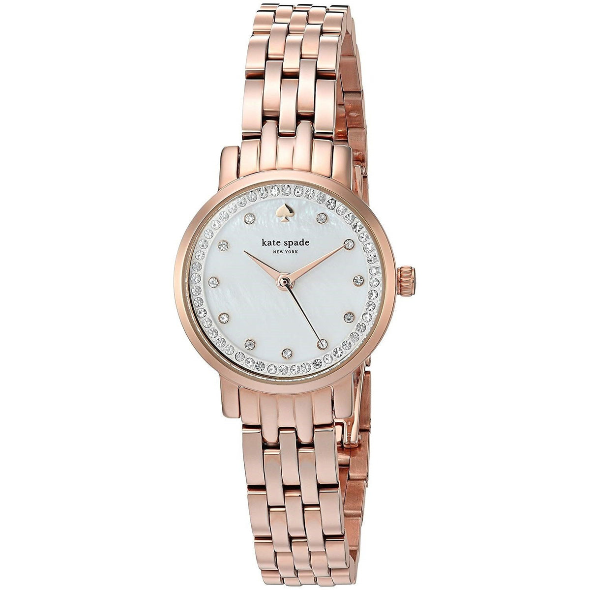 Kate Spade Women's KSW1243 Mini Monterey Crystal Rose-Tone Stainless Steel Watch