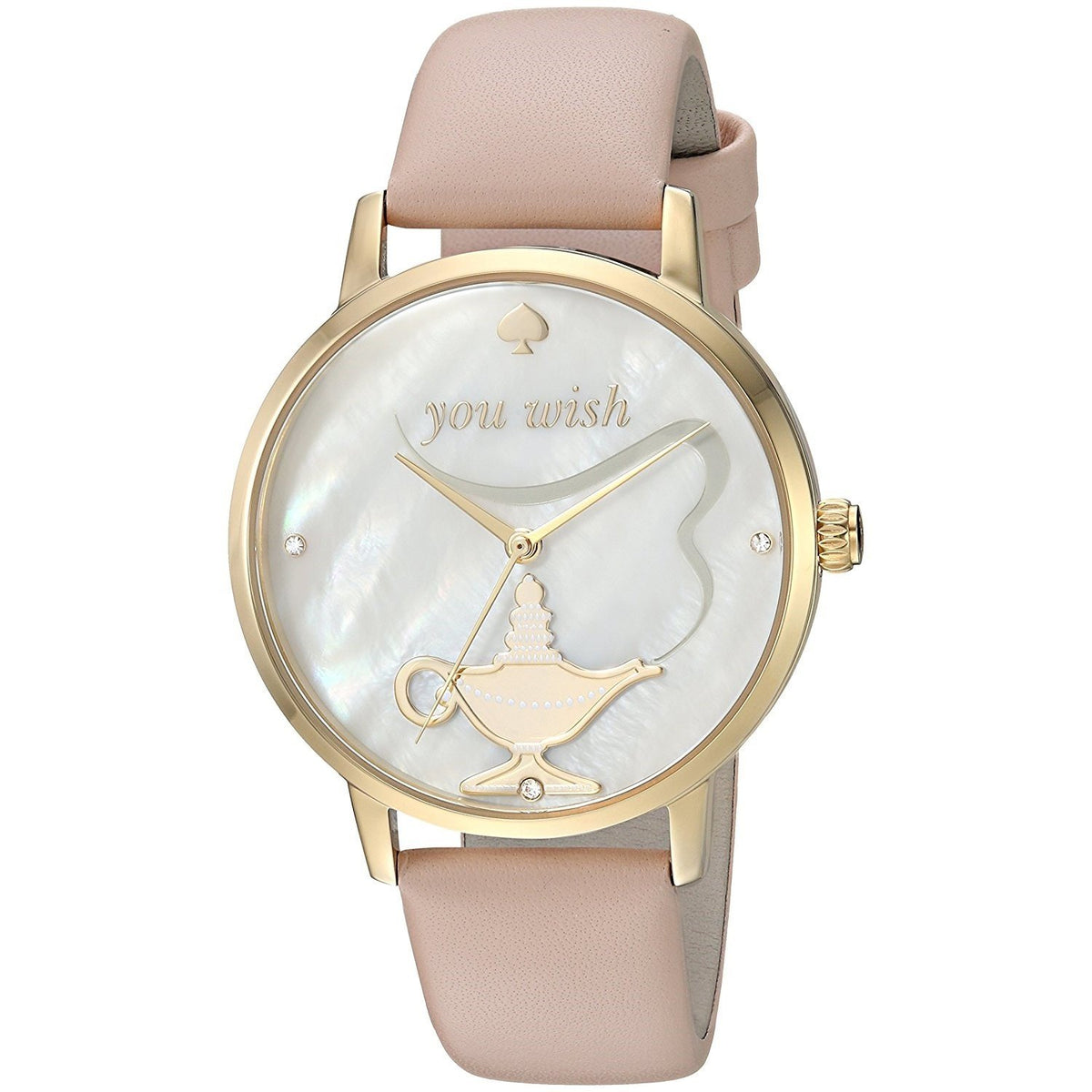 Kate Spade Women's KSW1258 Metro You Wish Crystal Pink Leather Watch