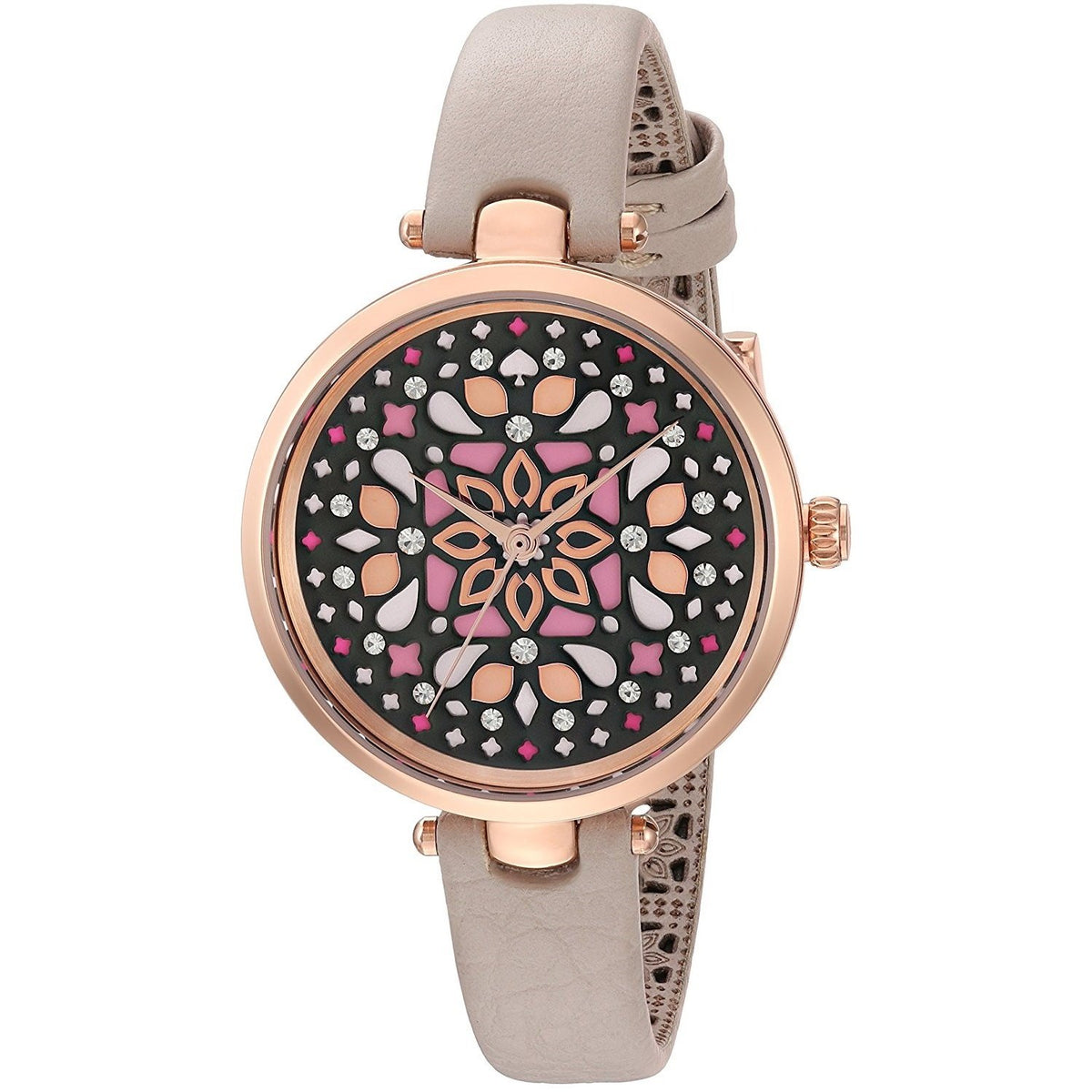 Kate Spade Women's KSW1260 Holland Mosaic Grey Leather Watch
