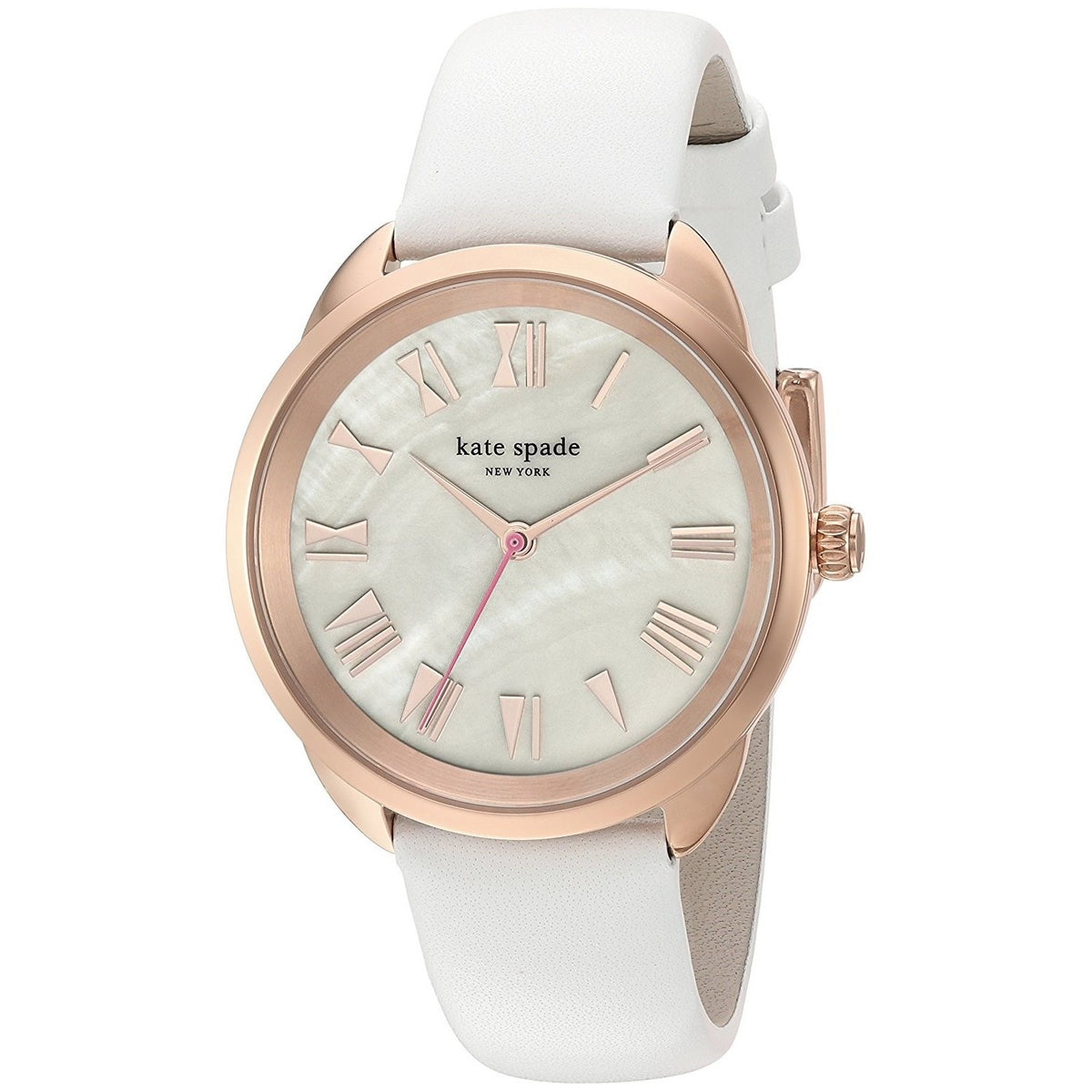 Kate Spade Women's KSW1283 Crosstown White Leather Watch