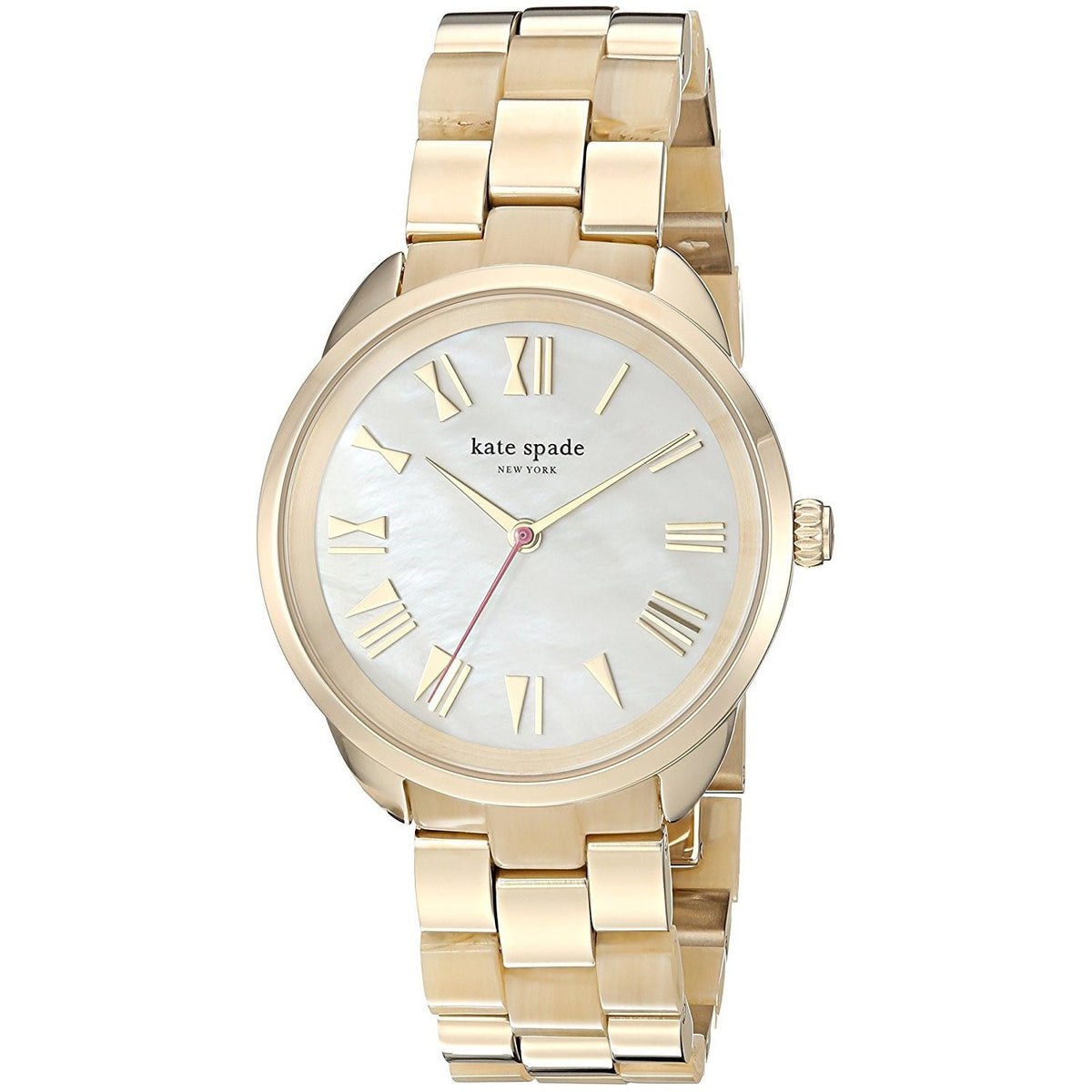 Kate Spade Women's KSW1330 Crosstown Gold-Tone Stainless steel and Acetate Watch