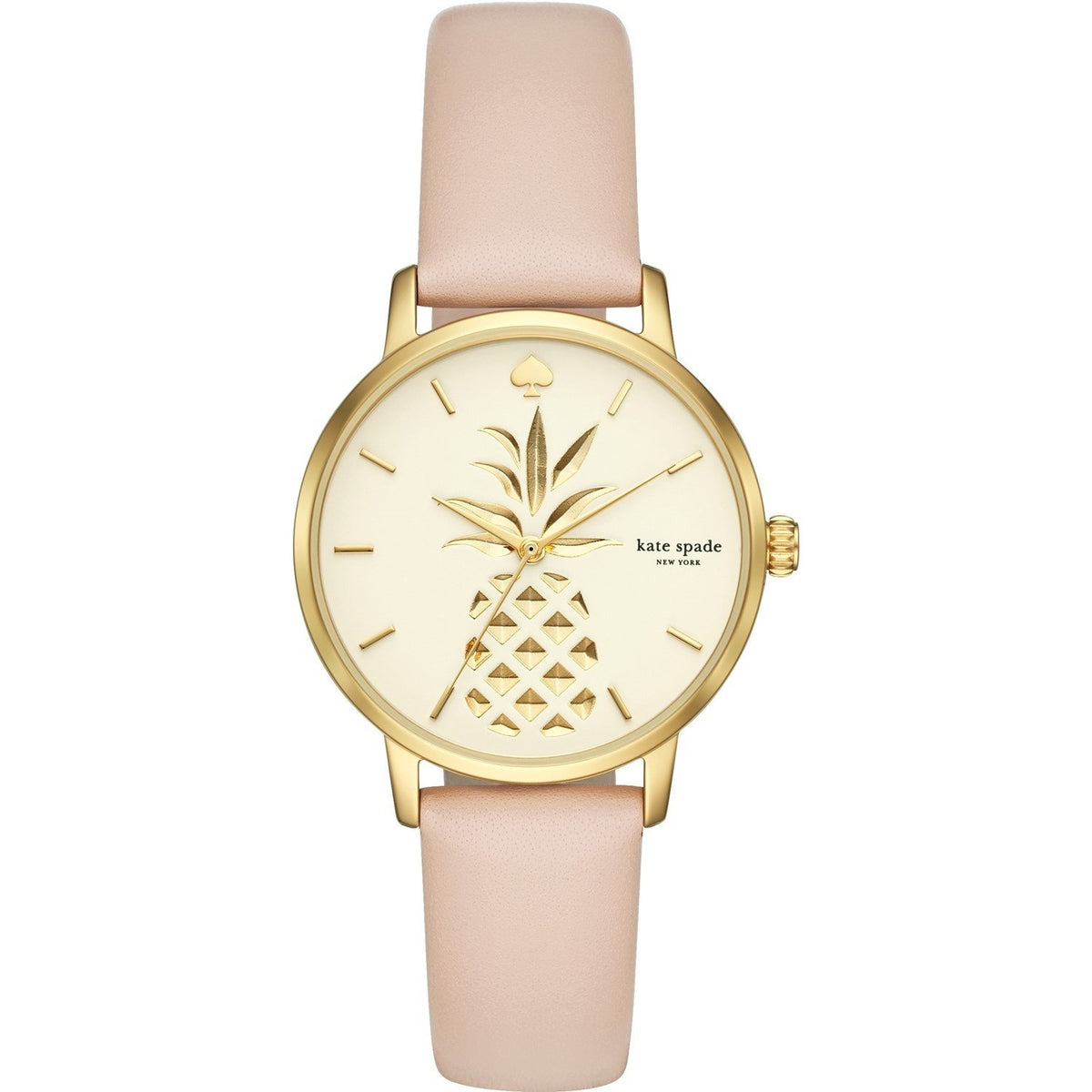 Kate Spade Women's KSW1443 Metro Pink Leather Watch