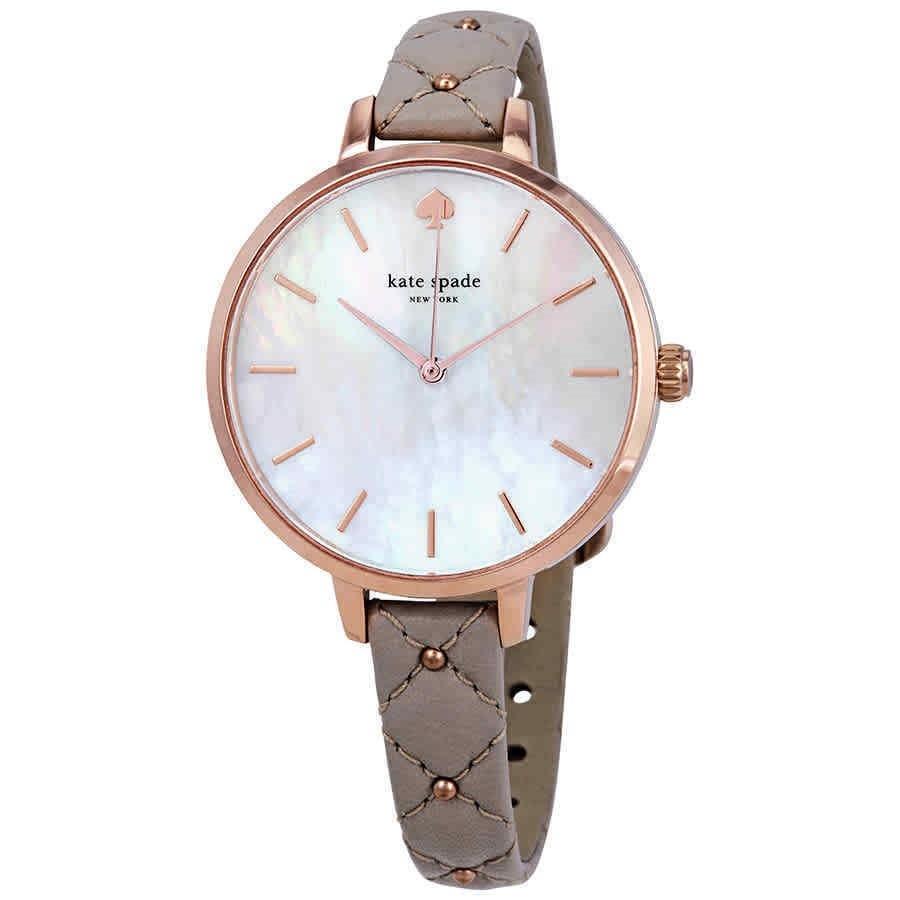 Kate Spade Women's KSW1470 Metro Grey Leather Watch