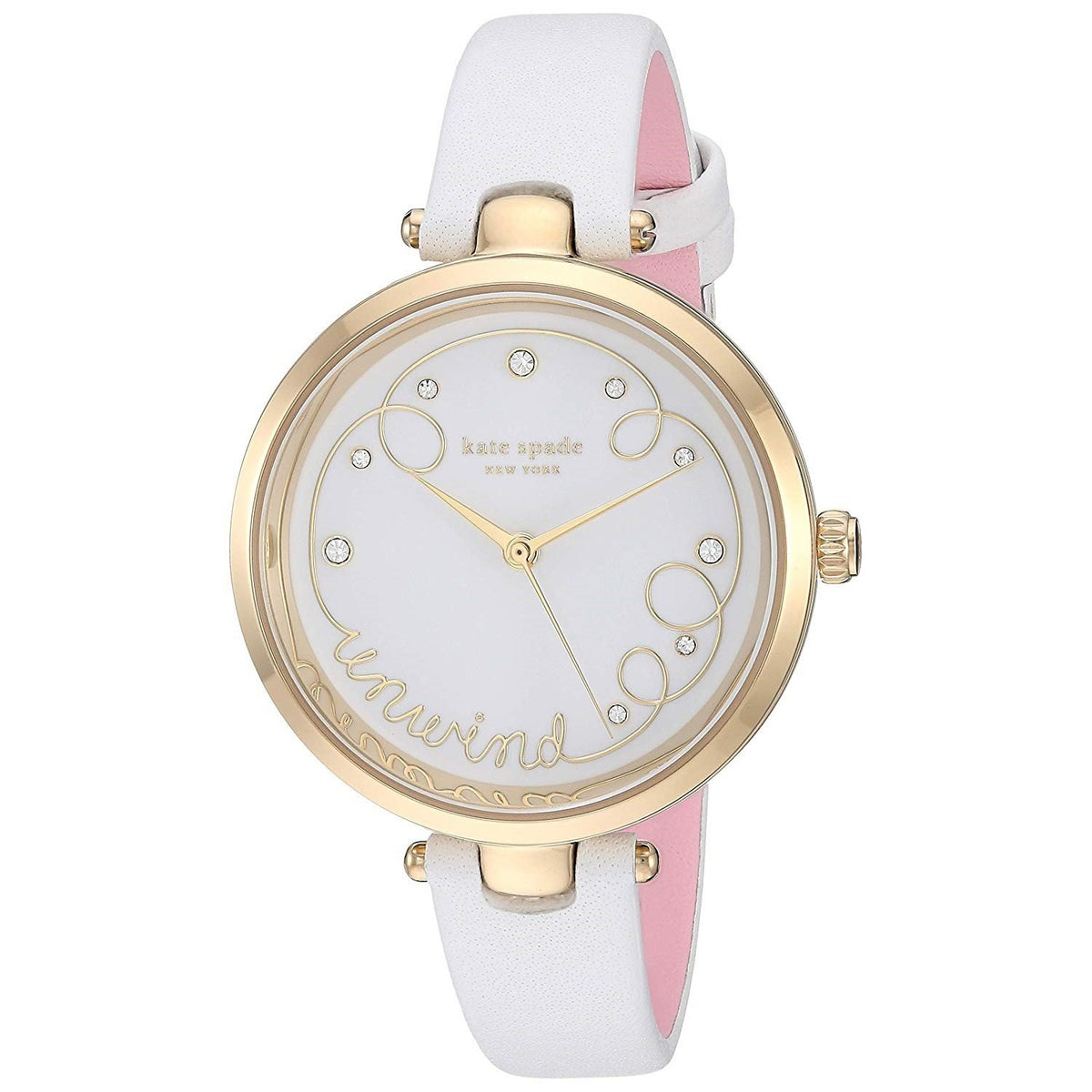 Kate Spade Women&#39;s KSW1510 Holland White Leather Watch