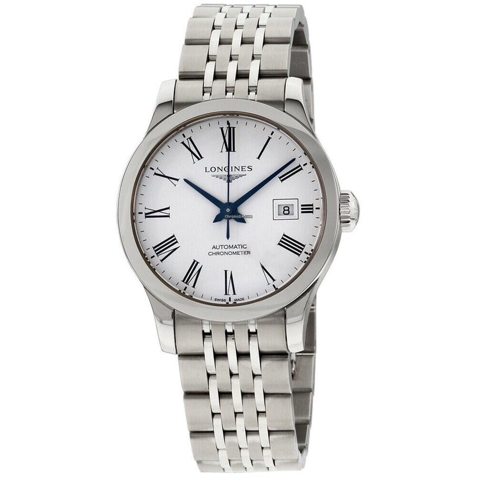 Longines Women&#39;s L2.321.4.11.6 Record Stainless Steel Watch
