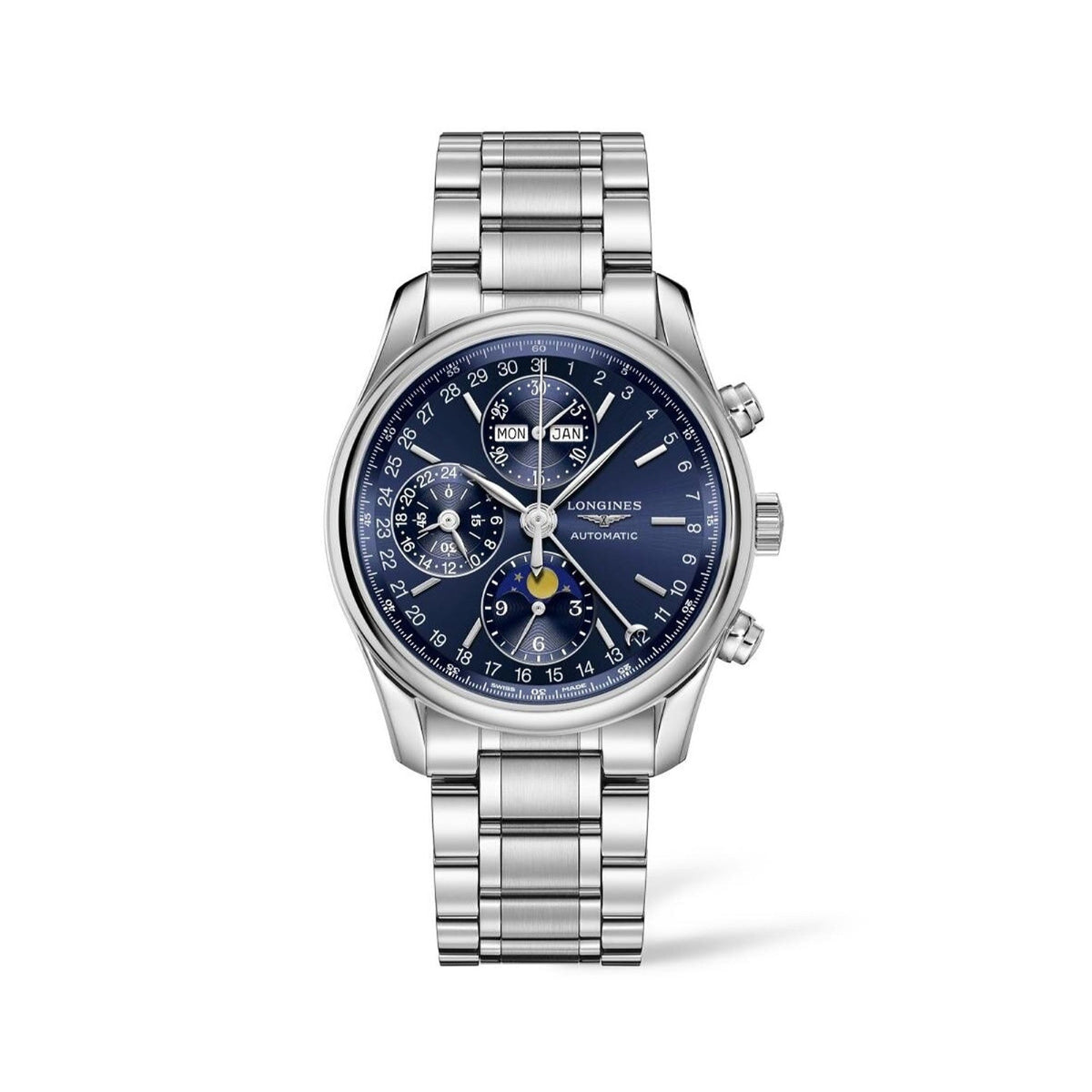 Longines Men&#39;s L2.673.4.92.6 Master Collection Chronograph Stainless Steel Watch