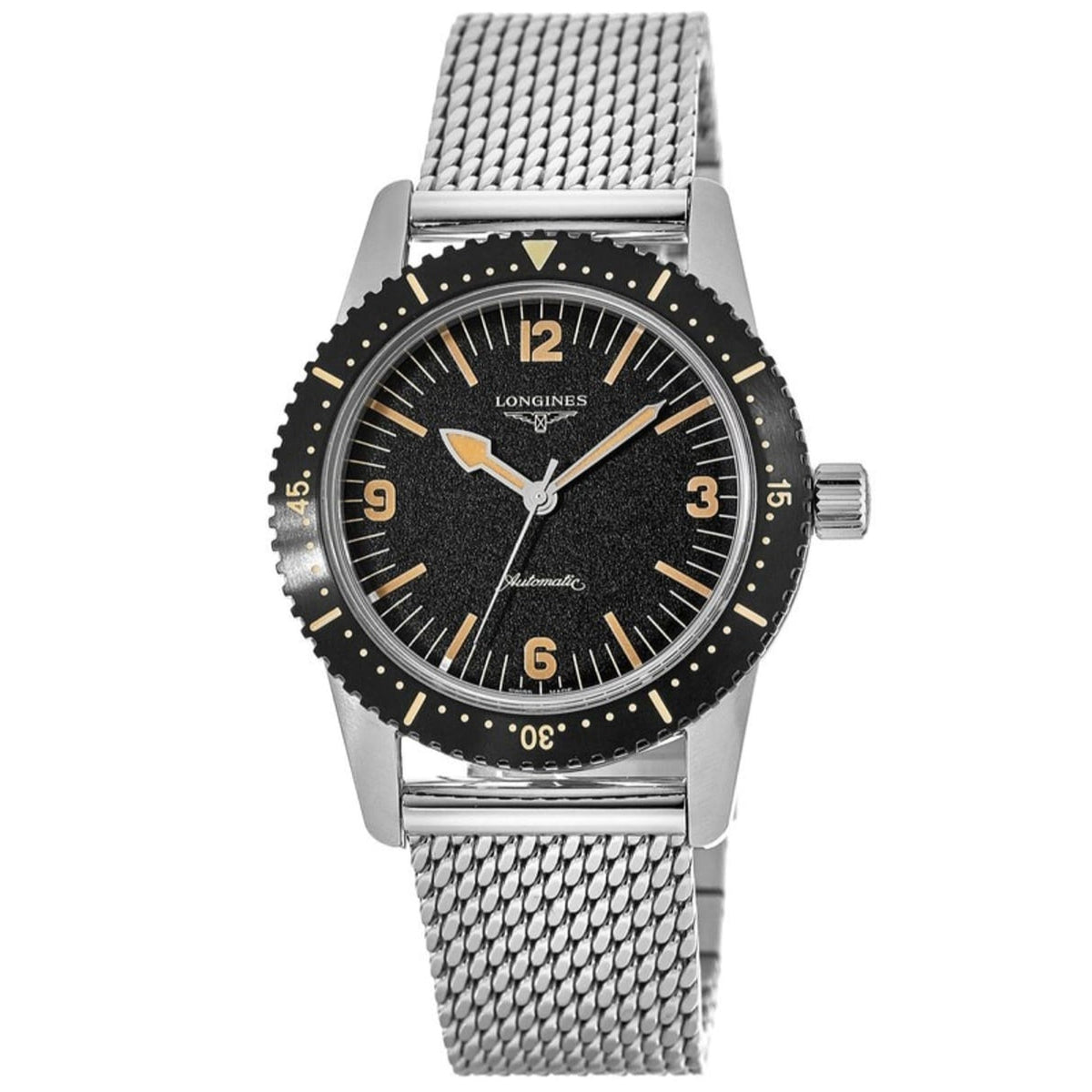 Longines Men's L2.822.4.56.6 Skin Diver Stainless Steel Watch