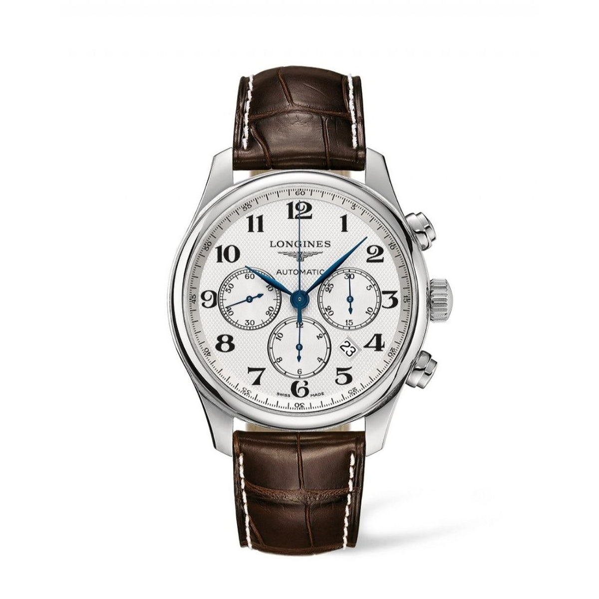 Longines Men's L2.859.4.78.3 Master Collection Chronograph Brown Leather Watch