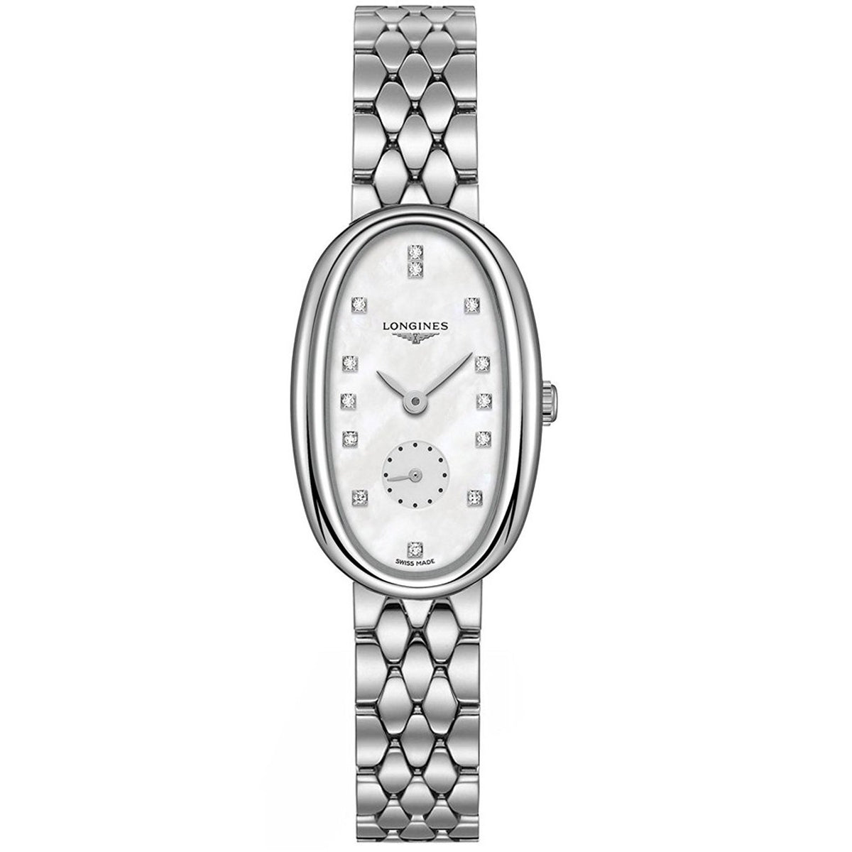Longines Women&#39;s L23064876 Symphonette Diamond Stainless Steel Watch