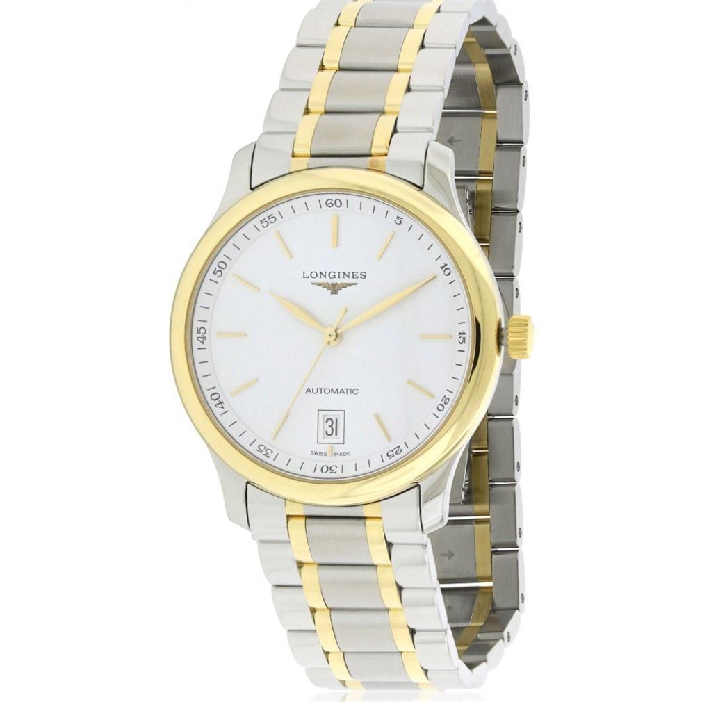 Longines Men&#39;s L26285127 Master Collection 18kt Yellow Gold Automatic Two-Tone Stainless Steel Watch