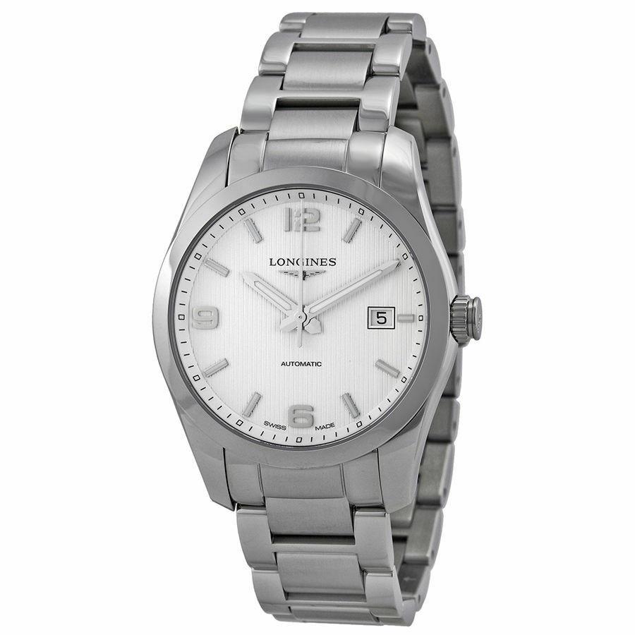 Longines Men&#39;s L27854766 Conquest Stainless Steel Watch