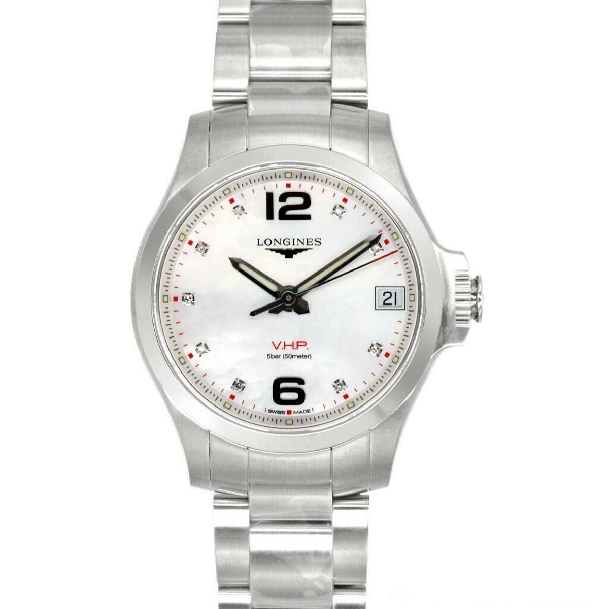 Longines Men&#39;s L3.316.4.87.6 Conquest Stainless Steel Watch