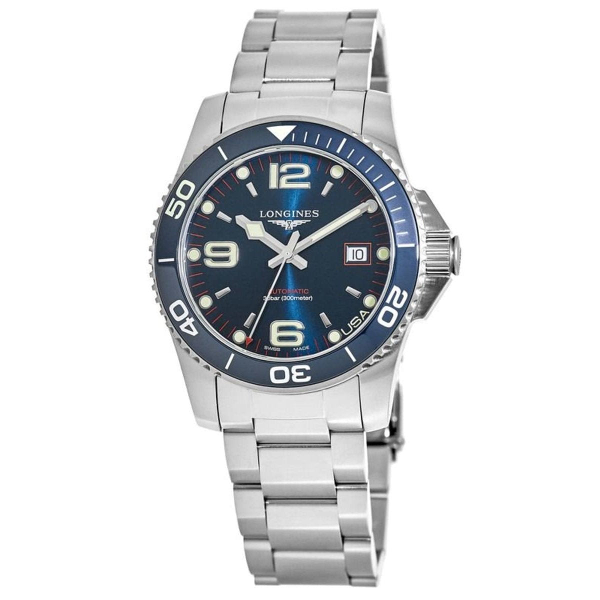 Longines Men&#39;s L3.742.4.98.6 HydroConquest Stainless Steel Watch