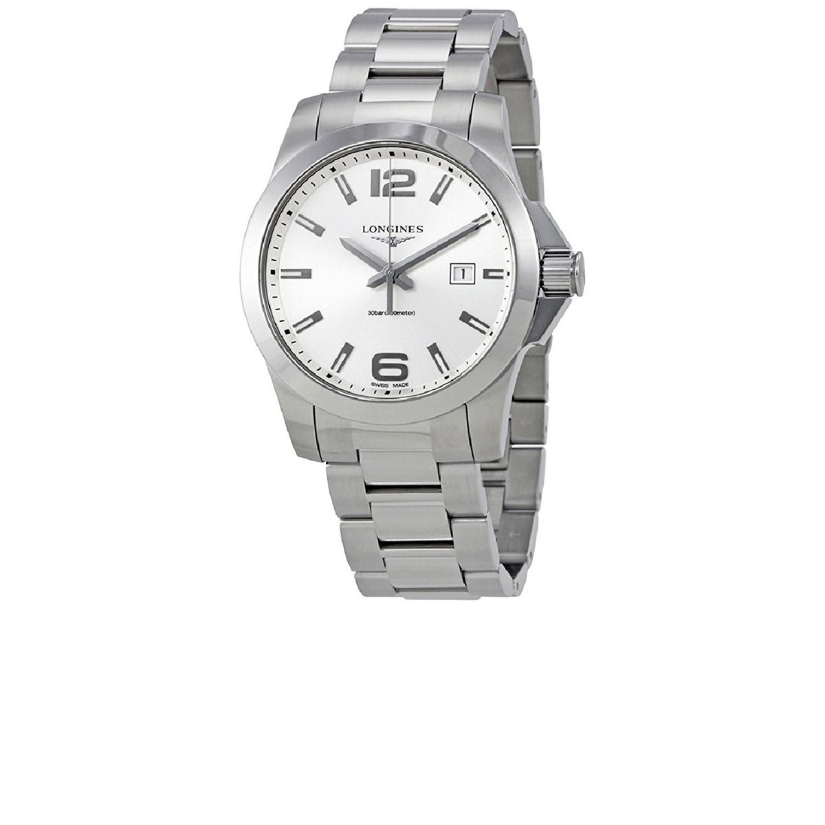 Longines Men&#39;s L3.760.4.76.6 Sport Conquest Stainless Steel Watch
