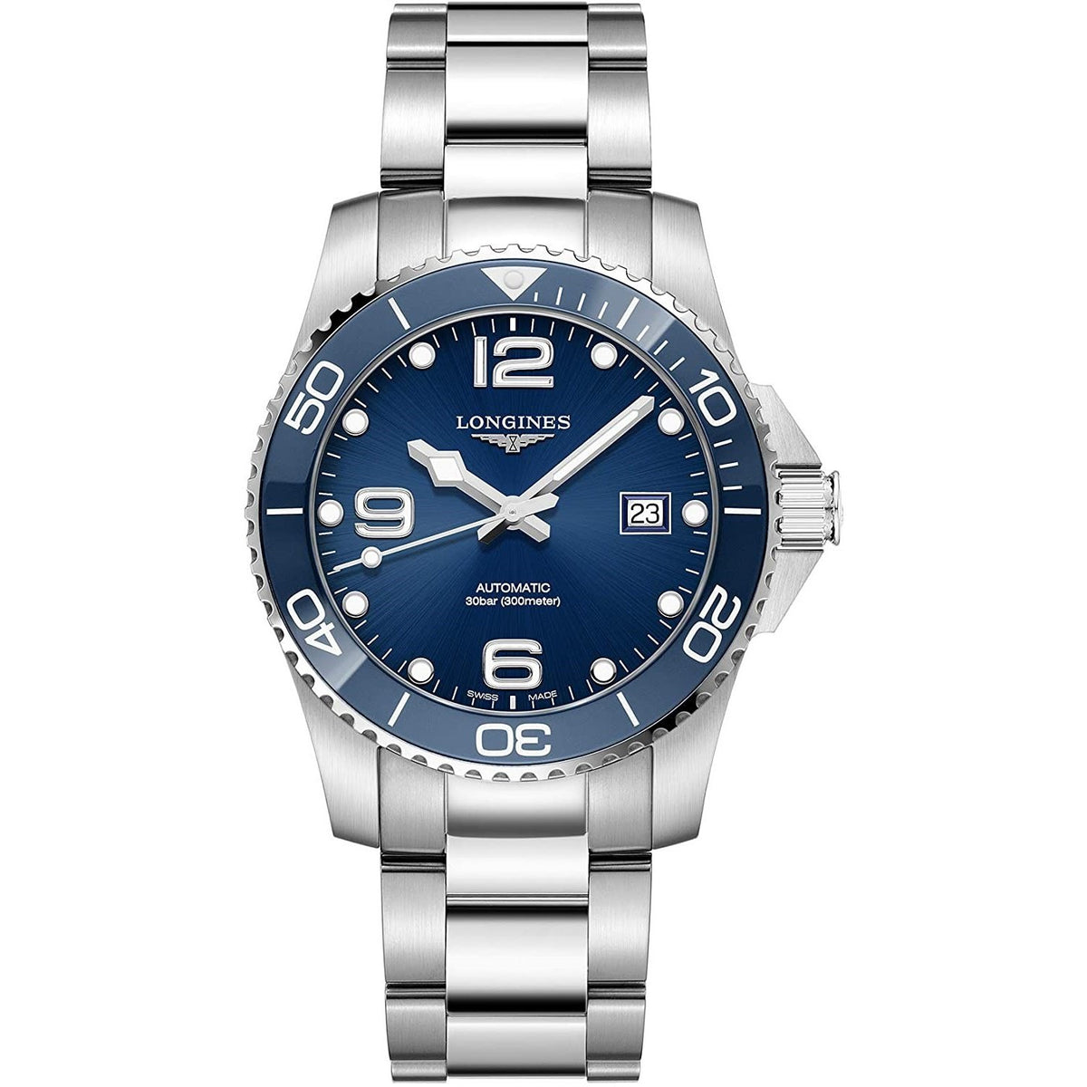 Longines Men's L3.781.4.96.6 HydroConquest Stainless Steel Watch