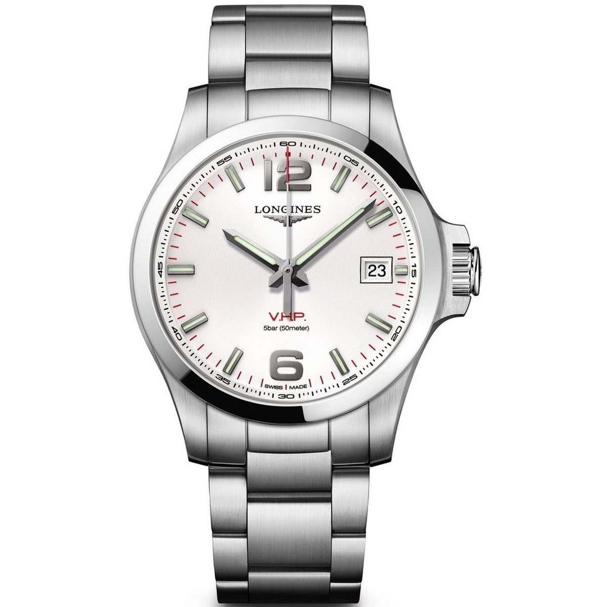 Longines Men's L37164766 Conquest Stainless Steel Watch
