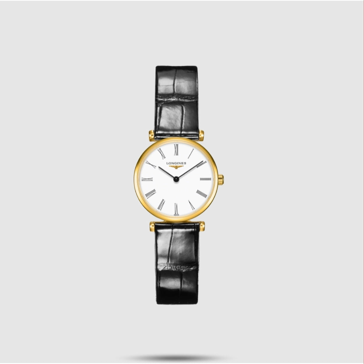 Longines Women's L4.209.2.11.2 La Grande Classique Black Leather Watch
