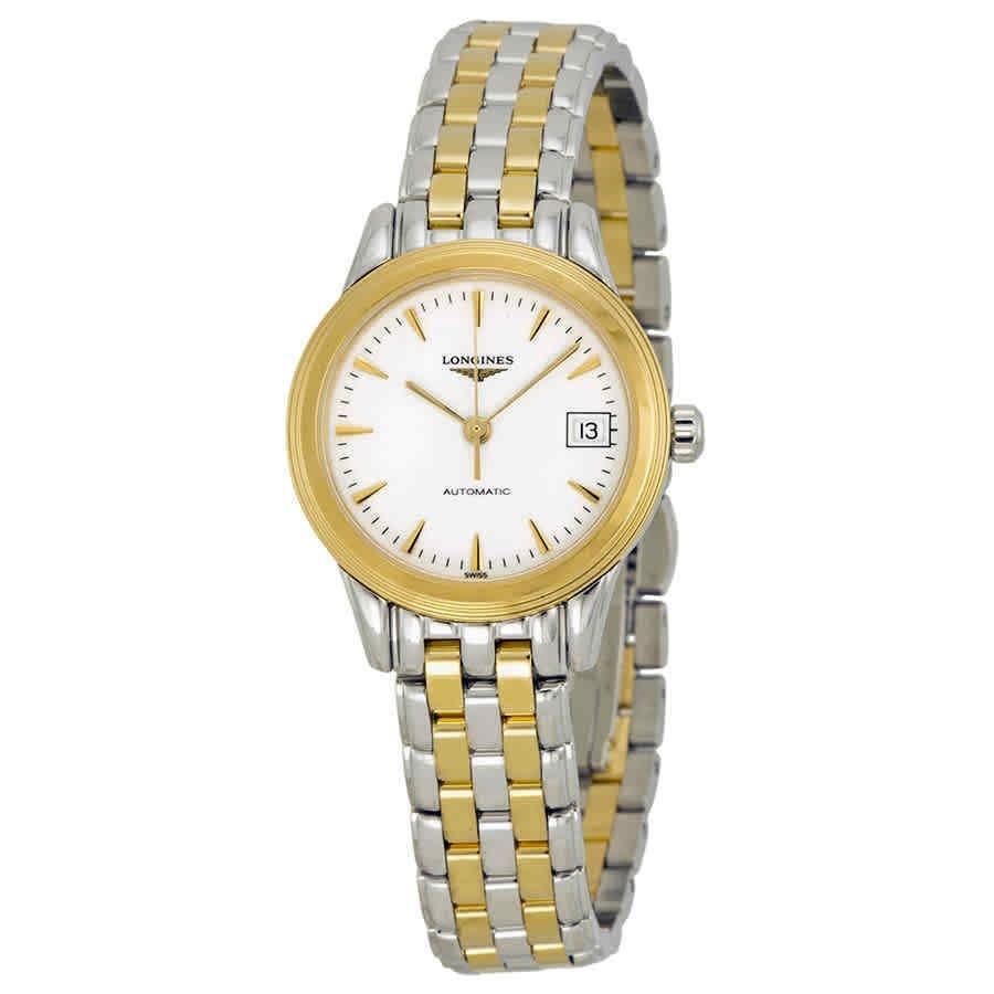 Longines Women&#39;s L4.274.3.22.7 Flagship Two-Tone Stainless Steel with 18kt Gold Plated Links Watch