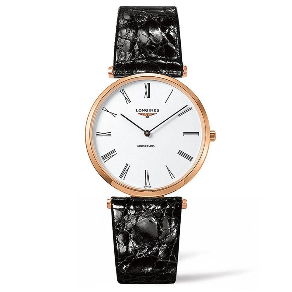 Longines Men&#39;s L4.755.1.91.2 La Grande Classique Black Leather Watch