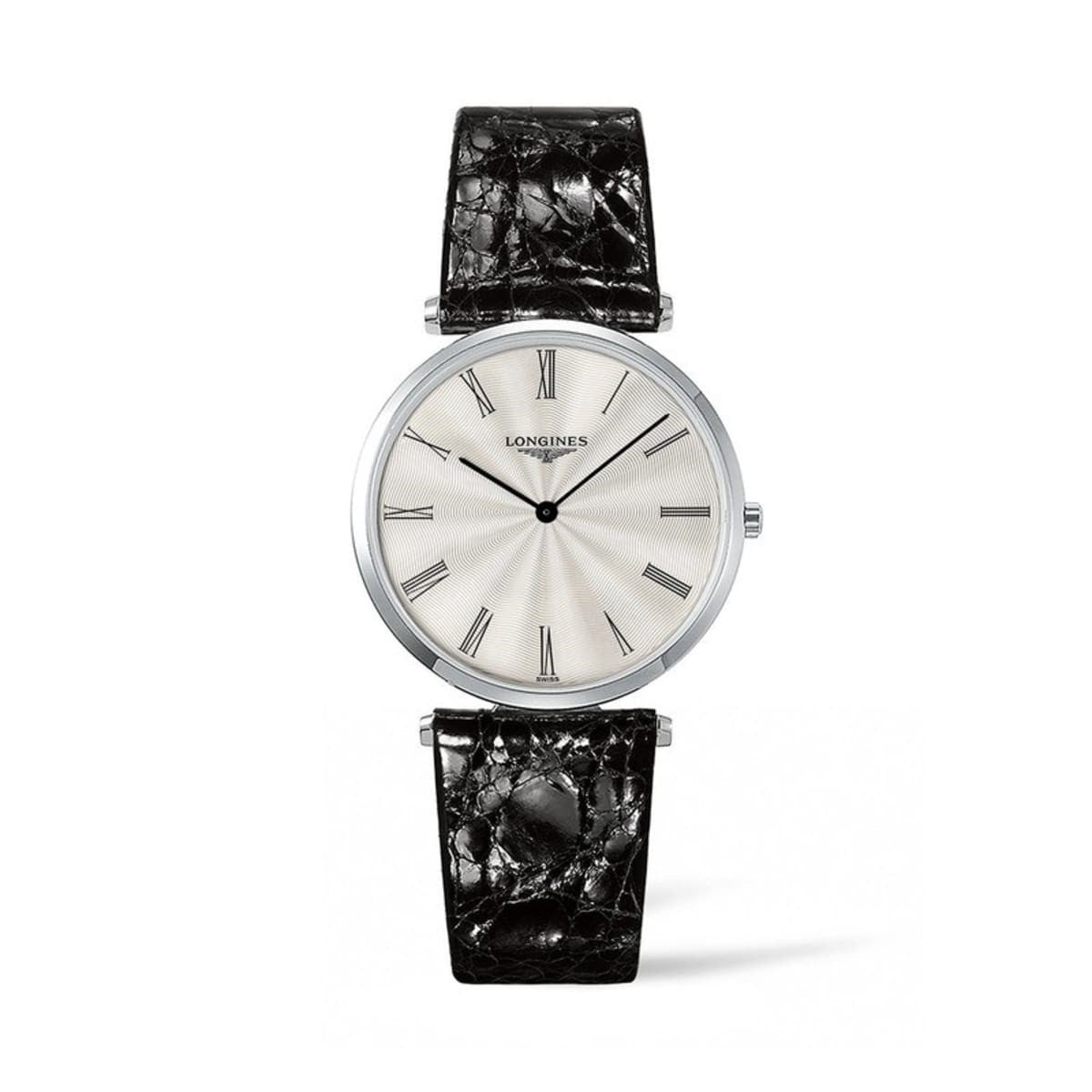 Longines Men&#39;s L4.755.4.71.2 La Grande Classique Black Leather Watch
