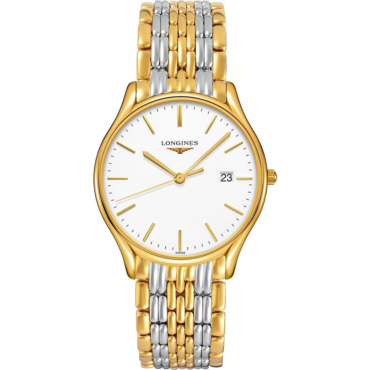 Longines Men&#39;s L4.859.2.12.7 Lyre Two-Tone Stainless Steel Watch