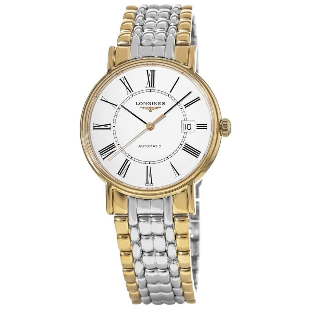 Longines Men&#39;s L4.921.2.11.7  Presence Two-Tone Stainless Steel Watch