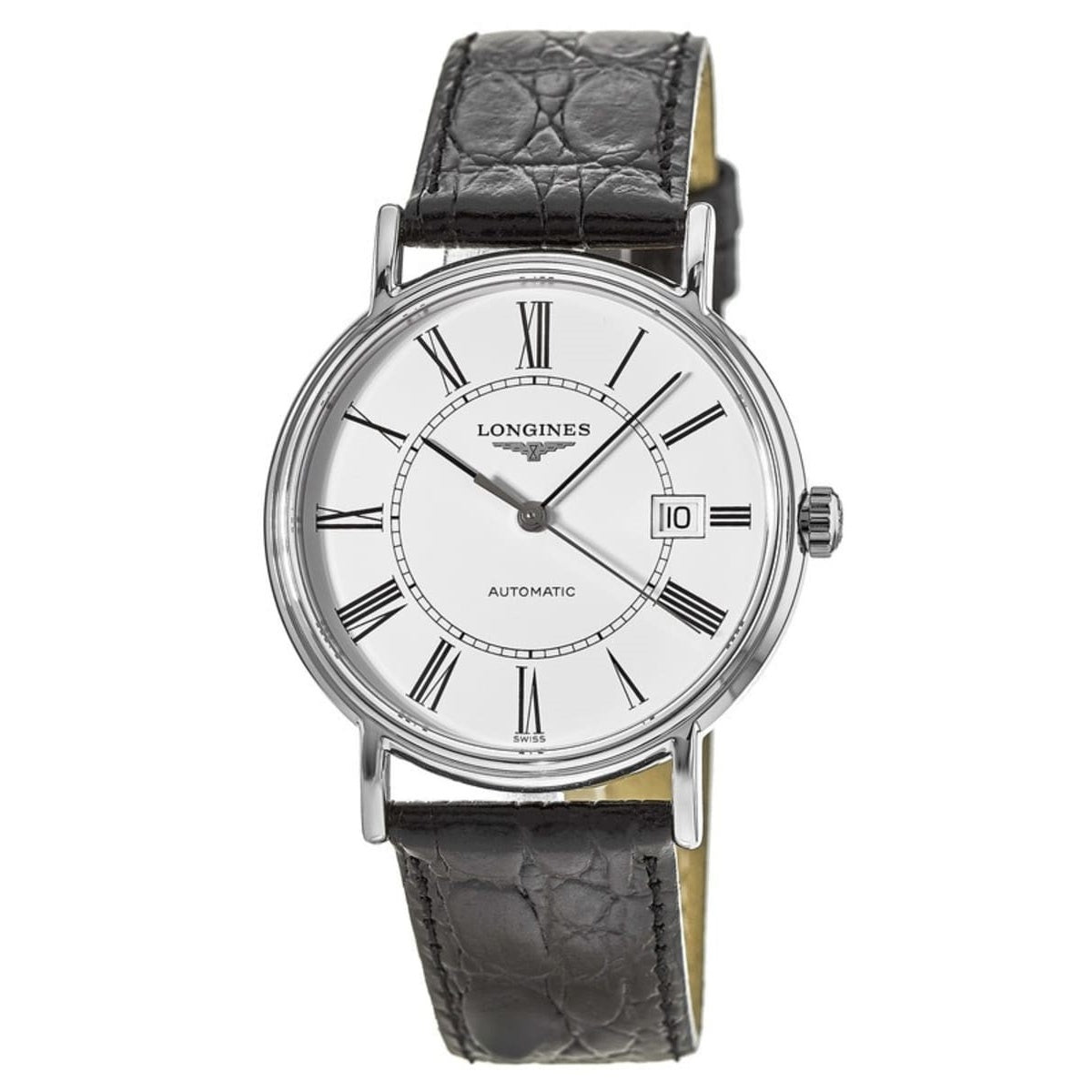 Longines Men&#39;s L4.921.4.11.2 La Grande Classique Black Leather Watch