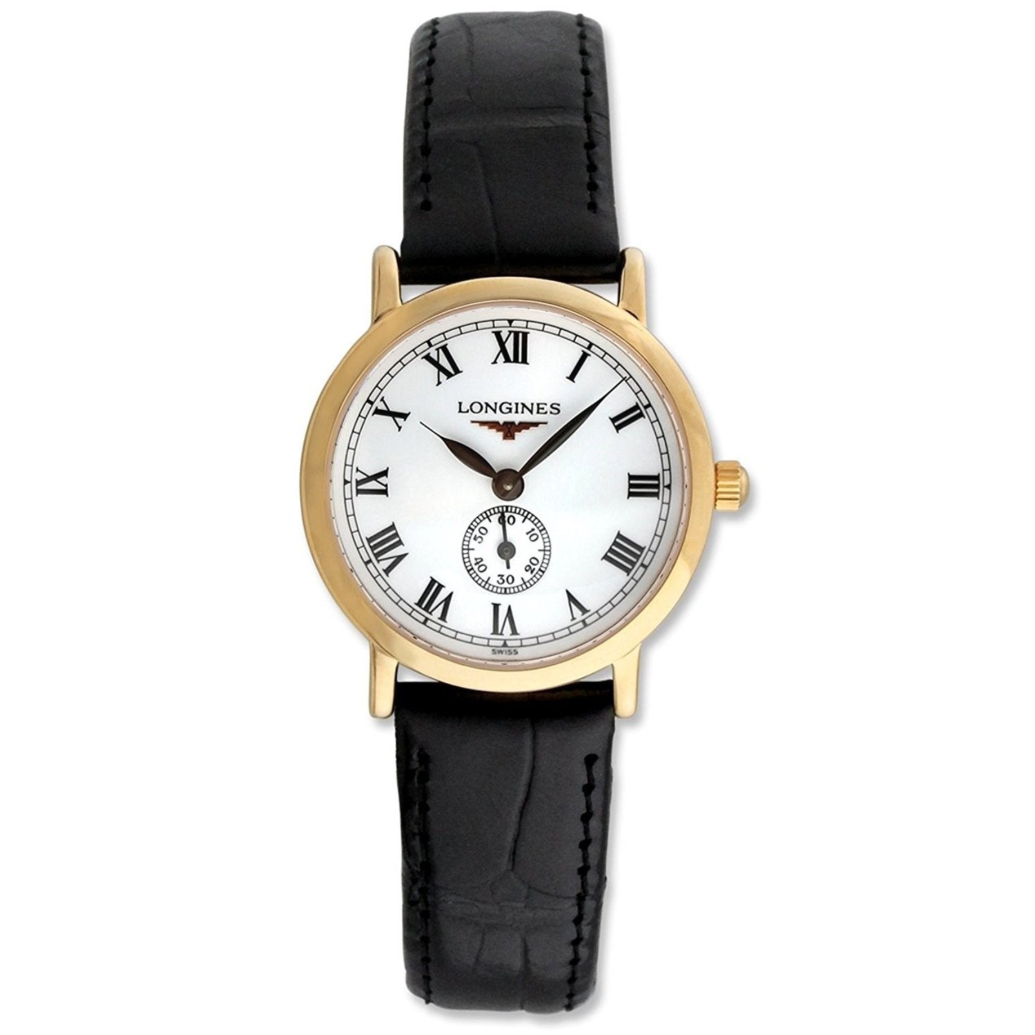 Longines Women s L42918212 Flagship Heritage 18kt Rose Gold Black
