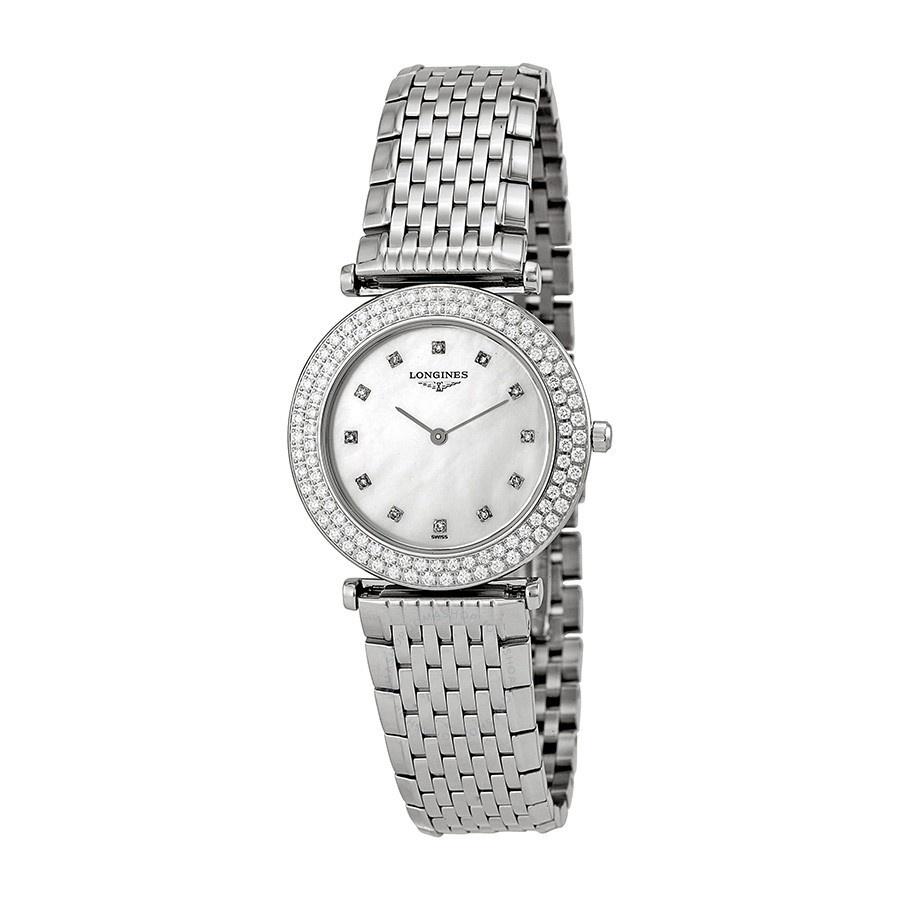 Longines Women&#39;s L43080876 La Grandes Classiques Flagship Diamond Stainless Steel Watch