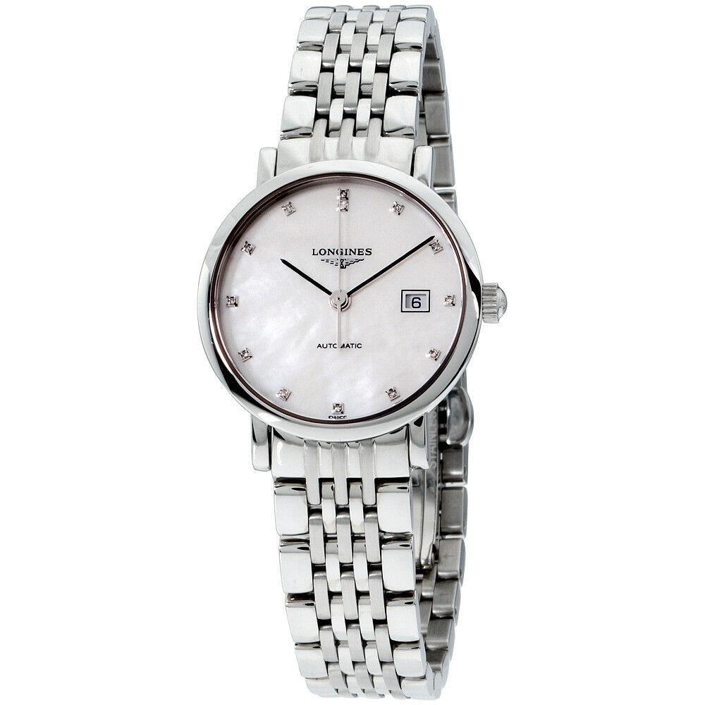 Longines Women&#39;s L43104876 Elegant Stainless Steel Watch