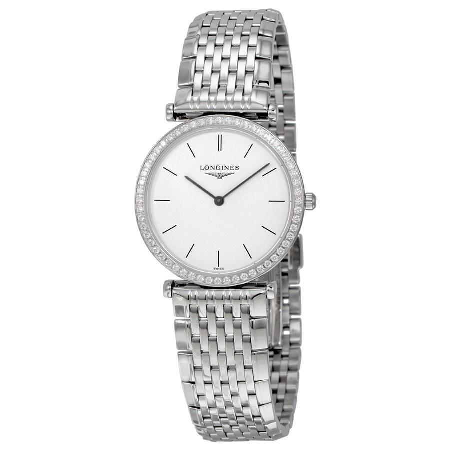 Longines Women&#39;s L45130126 La Grande Classique Diamond Stainless Steel Watch