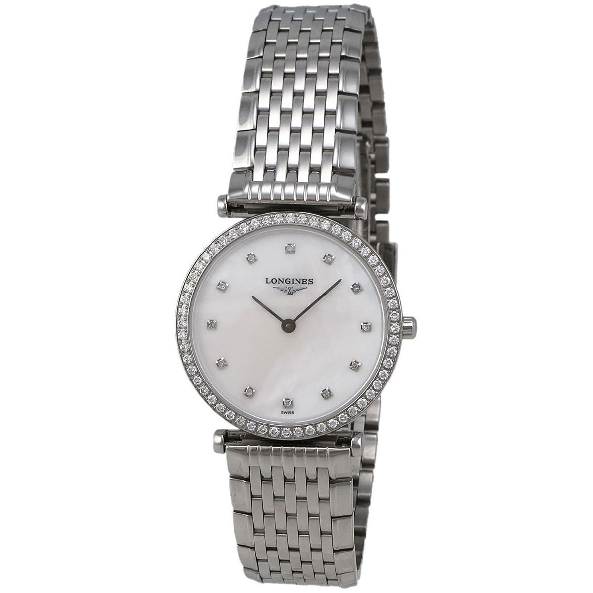 Longines Women&#39;s L45130876 La Grandes Classiques Flagship Diamond Stainless Steel Watch