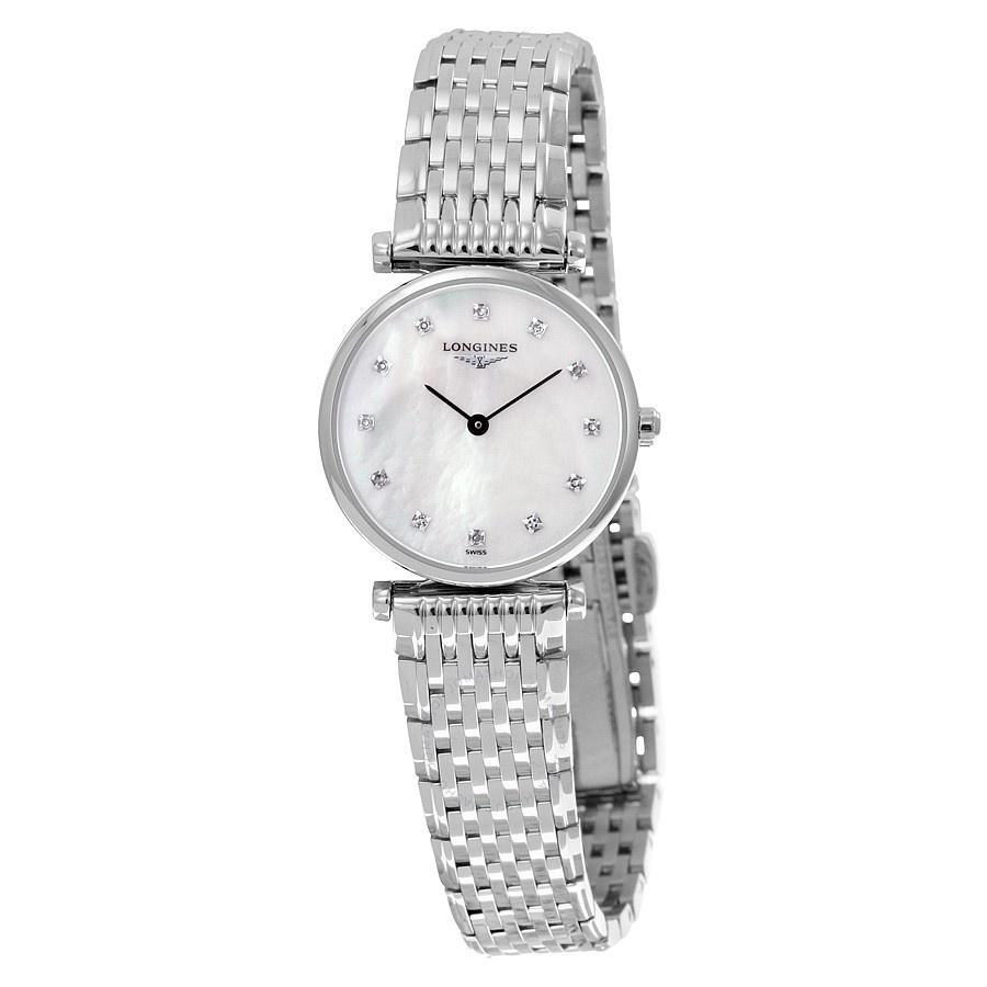 Longines Women&#39;s L47094876 La Grandes Classiques Flagship Diamond Stainless Steel Watch
