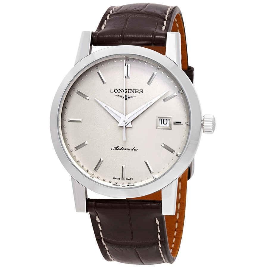 Longines Men&#39;s L48254922 Heritage  Brown Leather Watch