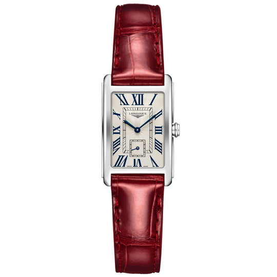 Longines Women's L5.255.4.71.5 Dolcevita Red Leather Watch